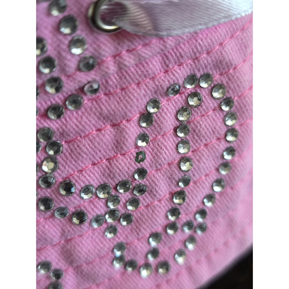 Walt Disney World Pink Rhinestone Mickey Mouse Ribbon Bucket Hat Onesize - Picture 5 of 6